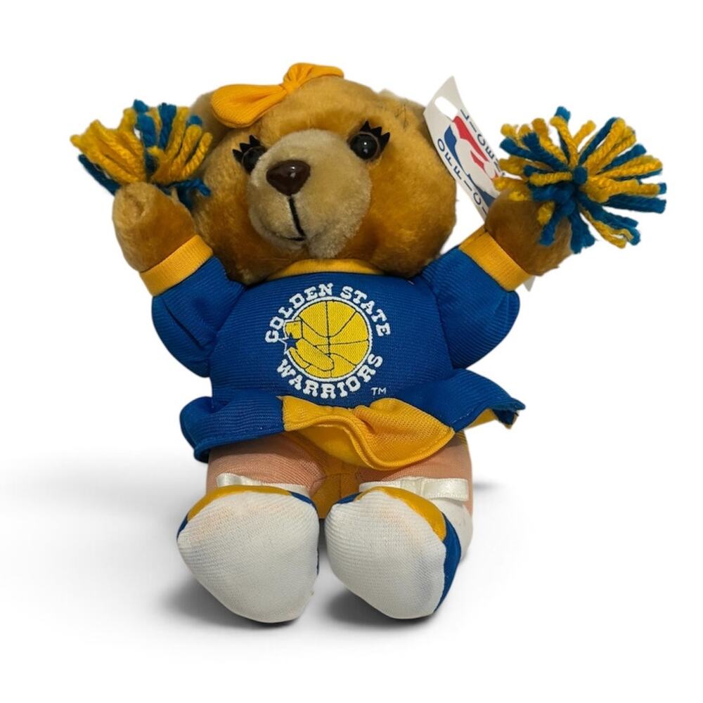 Vintage 1994 Play by Play NBA Golden State Warriors cheerleader Plush Bear
